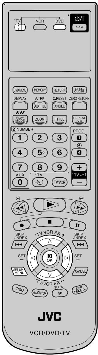 JVC HR-XV1MS - Réglage de la langue du menu - 1