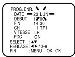 JVC HR-XV1MS - Pour corriger la programmation: - 1