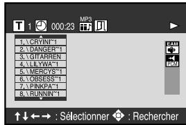 JVC HR-XV1MS - Appuyez sur / ou / pour sélectionner la piste de votre choix puis sur OK. la piste est sélectionnée et la lecture commence. - 1