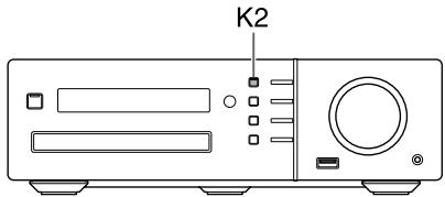 JVC NX-F3 - Drücken Sie [K2] auf der Fernbedienung oder auf der Haupteinheit. - 1