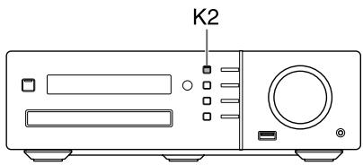JVC NX-F4B - Appuyez sur le bouton [K2] de la télécommande ou de l'unité principale. - 1