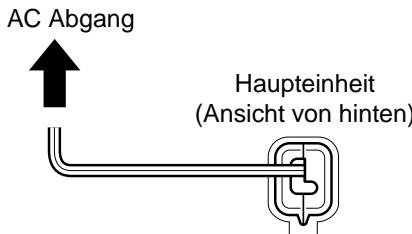 JVC NX-F4B - Anschluss des Stromkabels - 1