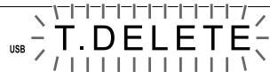 JVC NX-F4B - Appuyez à plusieurs reprises sur [TITLE/DELETE] pour sélectionner "T. DELETE" ou - 1