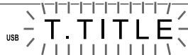 JVC NX-F4B - Appuyez à plusieurs reprises sur [TITLE/ DELETE] pour sélectionner "T. TITLE" ou "G. TITLE" sur l'écran de visualisation. Écran de visualisation - 1