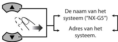 JVC NX-G5E - Controleren van informatatie over het systeme - 2
