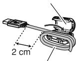 JVC NX-G5E - Comment attacher le tore de ferrite. - 2