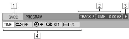 JVC NX-G5E - Information des barres sur I'ecran - 2