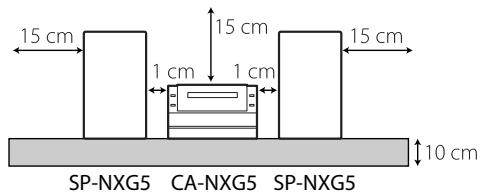 JVC NX-G5E - Voorzichtig: Goede ventilatie vereist - 1