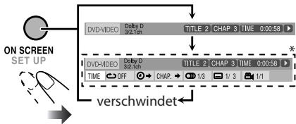JVC NX-G5E - Die ganze On-Screen-Leiste anziegen. - 1