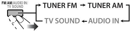 JVC NX-G5E - Per selezionare la banda (FM o AM) - 1