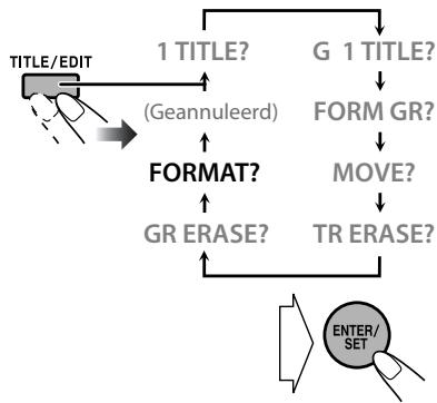 JVC NX-G5E - Kies "FORMAT?" - 1