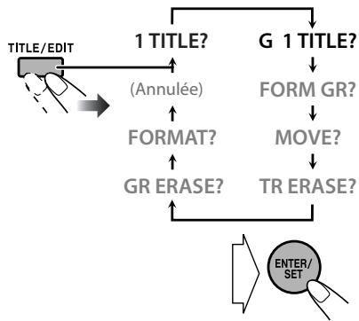 JVC NX-G5E - Affectation (modification) de titres aux plages ou aux groupes INEO Remote ONLY - 4