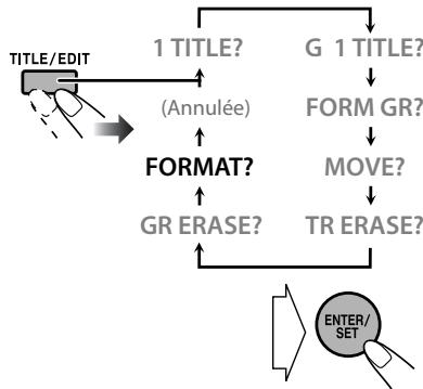JVC NX-G5E - Choisissez "FORMAT?" - 1