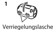 JVC NX-G5E - Anschluss des Kernfilters - 1