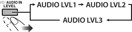 JVC NX-G5E - Regolazione del livello dell'ingresso audio - 2