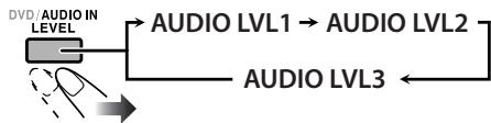 JVC NX-G5E - Instellen van het audio-ingangsniveau - 2