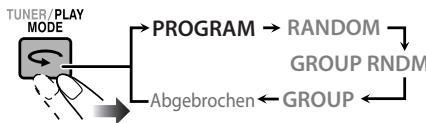 JVC NX-G5E - Aktivieren Sie die Programmwiedergabe. - 1