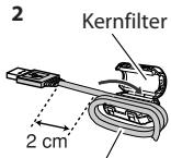 JVC NX-G5E - Bevestigen van het Kernfilter - 2