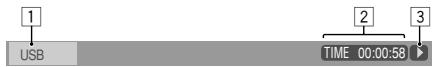 JVC NX-G5E - Information des barres sur I'ecran - 6