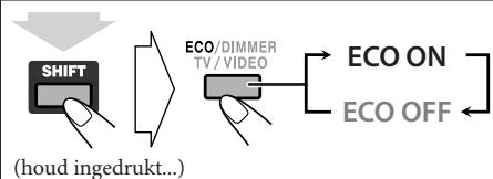 JVC NX-G5E - Instellen van de ECO (ecology) functie - 1