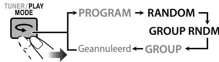 JVC NX-G5E - Activeer willekeurige weergave alvorens de weergave te starten. - 2