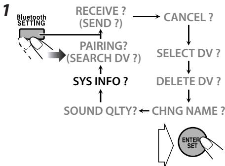 JVC NX-G5E - Controllo delle informazioni relative alsystema - 1