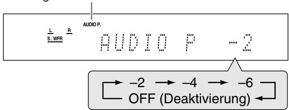 JVC QP-D5AL - Drücken Sie die Taste SOUND und dann mehrfach auf A POSITION. - 1