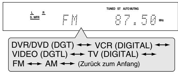 JVC QP-D5AL - Auswahlen der Wiedergabesignelle - 1