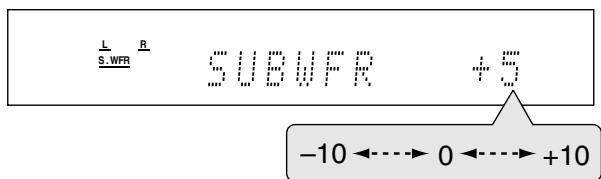 JVC QP-D5AL - Drehen Sie am MULTI JOG, um den ausgewählten Parameter neu einzustellen. - 1