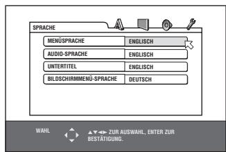 JVC QP-D5AL - Über die Grundeinstellungen-Anzeige - 1