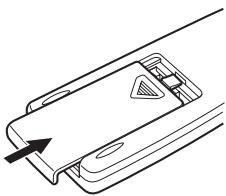 JVC RC-ST3 - Rimettere a posto il coperchio del comparto pile. - 1