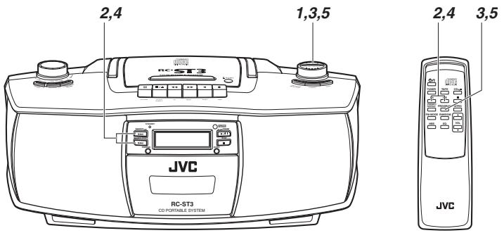 JVC RC-ST3 - EINSTELLEN DER UHR - 1