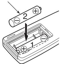 JVC RC-ST3 - Insert two R03 (UM4)/AAA (24F) batteries. - 1