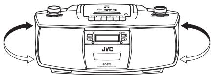 JVC RC-ST3 - Insérez deux piles R03 (UM4)/AAA (24F). - 1