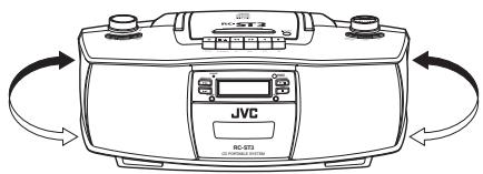 JVC RC-ST3 - Batterijen in de afstandsbediening vervangen - 1