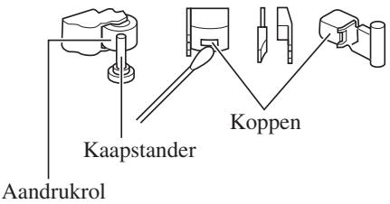 JVC RC-ST3 - De bandkoppen, bandloopas en aandrukrol reinigen - 1