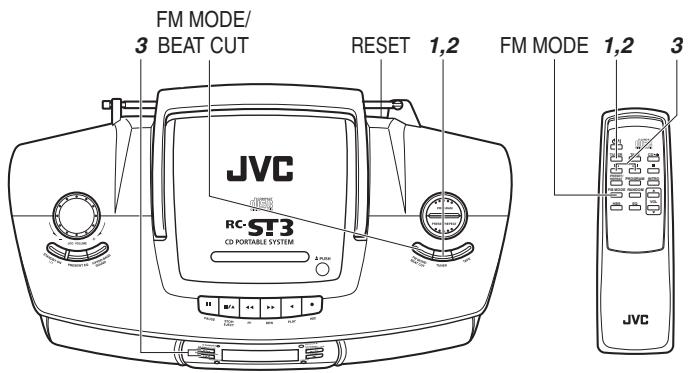 JVC RC-ST3 - Accord d'une station - 1