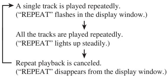 JVC RC-ST3 - Press PRESET/REPEAT before or during playback. - 1