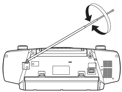 JVC RC-ST3 - Einstellen der Antenne - 1