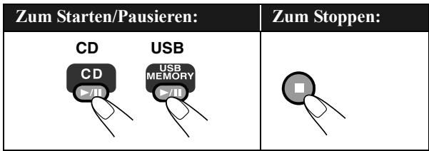 JVC RD-HA3E - Wiedergabe einer Disc/eines USB-Geräts - 1