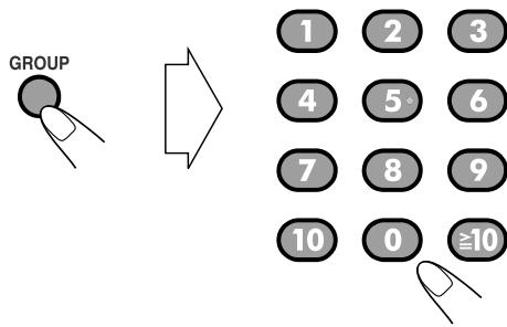 JVC RD-HA3E - Zum direkten Wählen einer Gruppe - 2