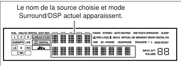 JVC RX-8032V - Appuyez sur une des touches de seLECTION de source. - 1