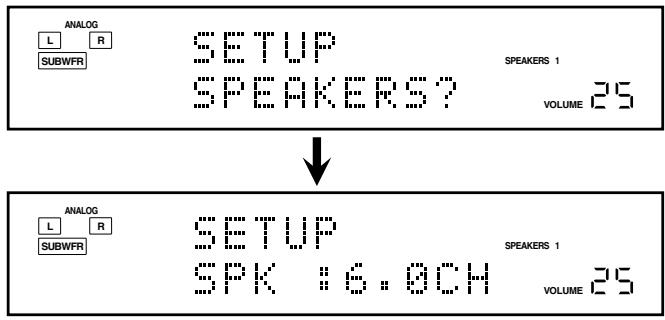 JVC RX-8032V - Druk op de toets QUICK SPEAKER SETUP. - 1