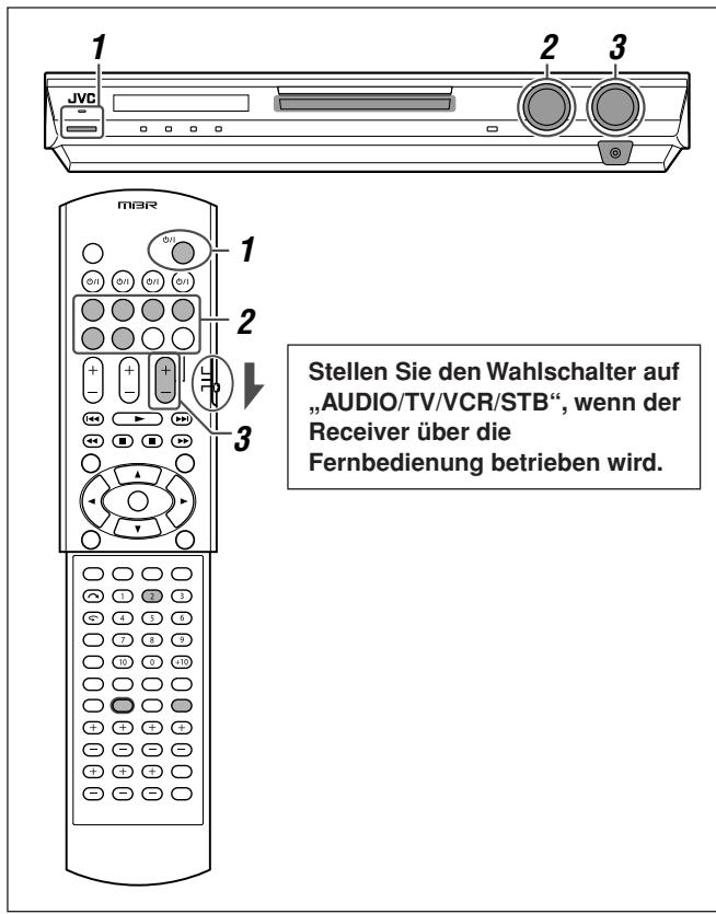 JVC RX-F10 - Grundbetrieb - 1