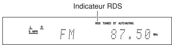 JVC RX-F10 - Utilisation du système RDS (Radio Data System) pour la réception des stations FM - 2