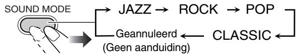 JVC UX-G200 - Kiezen van de geluidsfuncties - 1