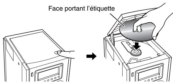 JVC UX-G200 - Pour mettre un disque en place - 1