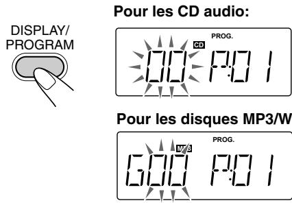 JVC UX-G200 - Avant de démarrer la lecture, mettez en service la lecture programmée. - 1