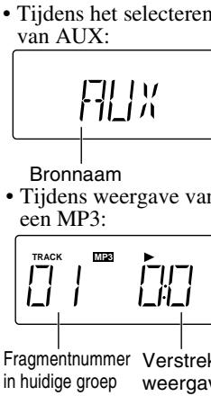 JVC UX-G28E - Aanduidingen op het hoofddisplay - 2
