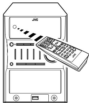 JVC UX-G45 - La chaîne ne peut pas être commandée avec la télécommande. - 1